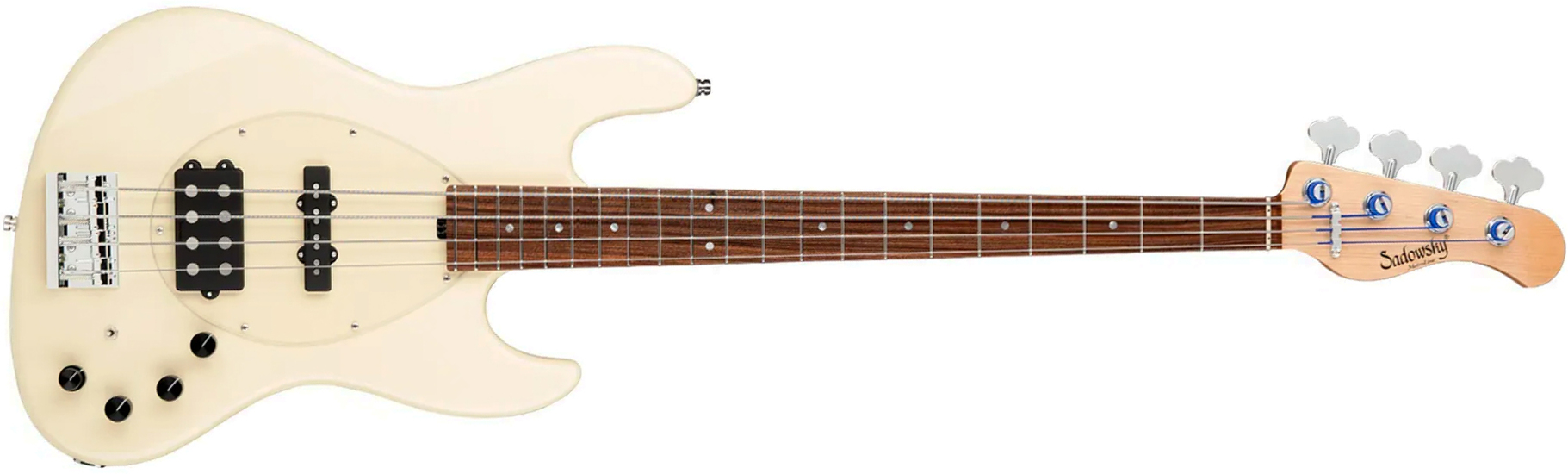 Sadowsky Vintage Mj Bass 21f Alder 4c Metroline All Active Mor - Olympic White - Solid body elektrische bas - Main picture