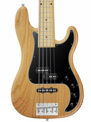 Solid body elektrische bas Sadowsky Metroline Hybrid P/J Bass Ash 21-Fret 5-String (Germany, MN) - Natural satin