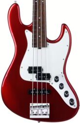 MetroExpress 21-Fret Hybrid P/J Bass V2 4-String (PF) - candy apple red