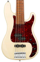 Metroline 21-Fret Hybrid P/J Bass Alder (5-String, Germany, MOR) - solid olympic white
