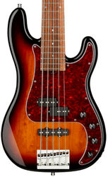 Metroline 21-Fret Hybrid P/J Bass Alder (5-String, Germany, MOR) - '59 burst transparent 
