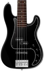 Solid body elektrische bas Sadowsky Metroline 21-Fret Hybrid P/J Bass Alder (5-String, Germany, MOR) - Solid Black Satin
