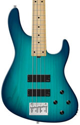 Solid body elektrische bas Sadowsky MetroLine 24-Fret Modern Bass, Ash, 4-String (Germany, MN) - Bora Blue Burst Transparent Satin