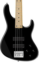Solid body elektrische bas Sadowsky MetroLine 24-Fret Modern Bass, Ash, 4-String (Germany, MN) - solid black