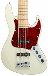 MetroExpress 21-Fret Vintage J/J Bass 5 (MN) - olympic white