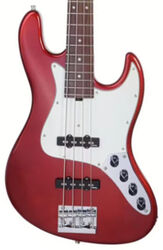 MetroExpress 21-Fret Vintage J/J Bass V2 4-String (PF) - candy apple red metallic