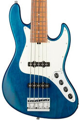 Solid body elektrische bas Sadowsky MetroLine 21-Fret Vintage J/J Bass Alder (5-String, Germany, Morado) - Ocean Blue Transparent Satin