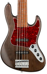 Solid body elektrische bas Sadowsky MetroLine 21-Fret Vintage J/J Bass Alder (5-String, Germany, Morado) - Nirvana Black Transparent Satin
