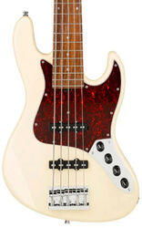 Solid body elektrische bas Sadowsky MetroLine 21-Fret Vintage J/J Bass Alder (5-String, Germany, Morado) - Solid Olympic White