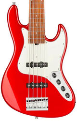 Solid body elektrische bas Sadowsky MetroLine 21-Fret Vintage J/J Bass Alder (5-String, Germany, Morado) - Candy Apple Red Metallic
