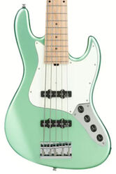 Solid body elektrische bas Sadowsky Metroline 21-Fret Vintage J/J Bass Ash 5-String (Germany, MN) - Sage green metallic satin