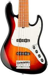 Solid body elektrische bas Sadowsky MetroExpress 21-Fret Vintage J/J Bass (5-String, MN) - Tobacco sunburst transparent