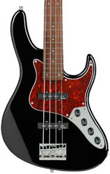 MetroLine 24-Fret Vintage J/J Bass Alder (4-String, MOR, Germany) - Black High Polish