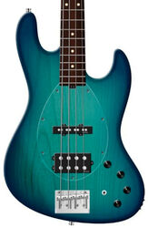 Solid body elektrische bas Sadowsky MetroLine 21-Fret Vintage M/J Bass Alder 4-String (Germany, MOR) - Bora blue burst satin