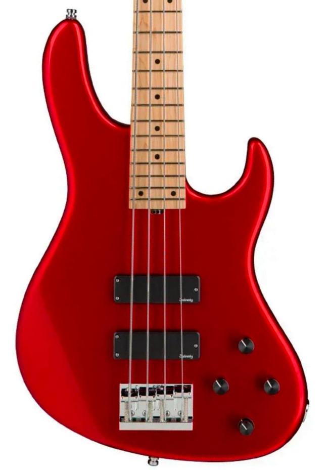 Solid body elektrische bas Sadowsky MetroLine 24-Fret Modern Bass, Ash, 4-String (Germany, MN) - Solid Candy Apple Red Metallic