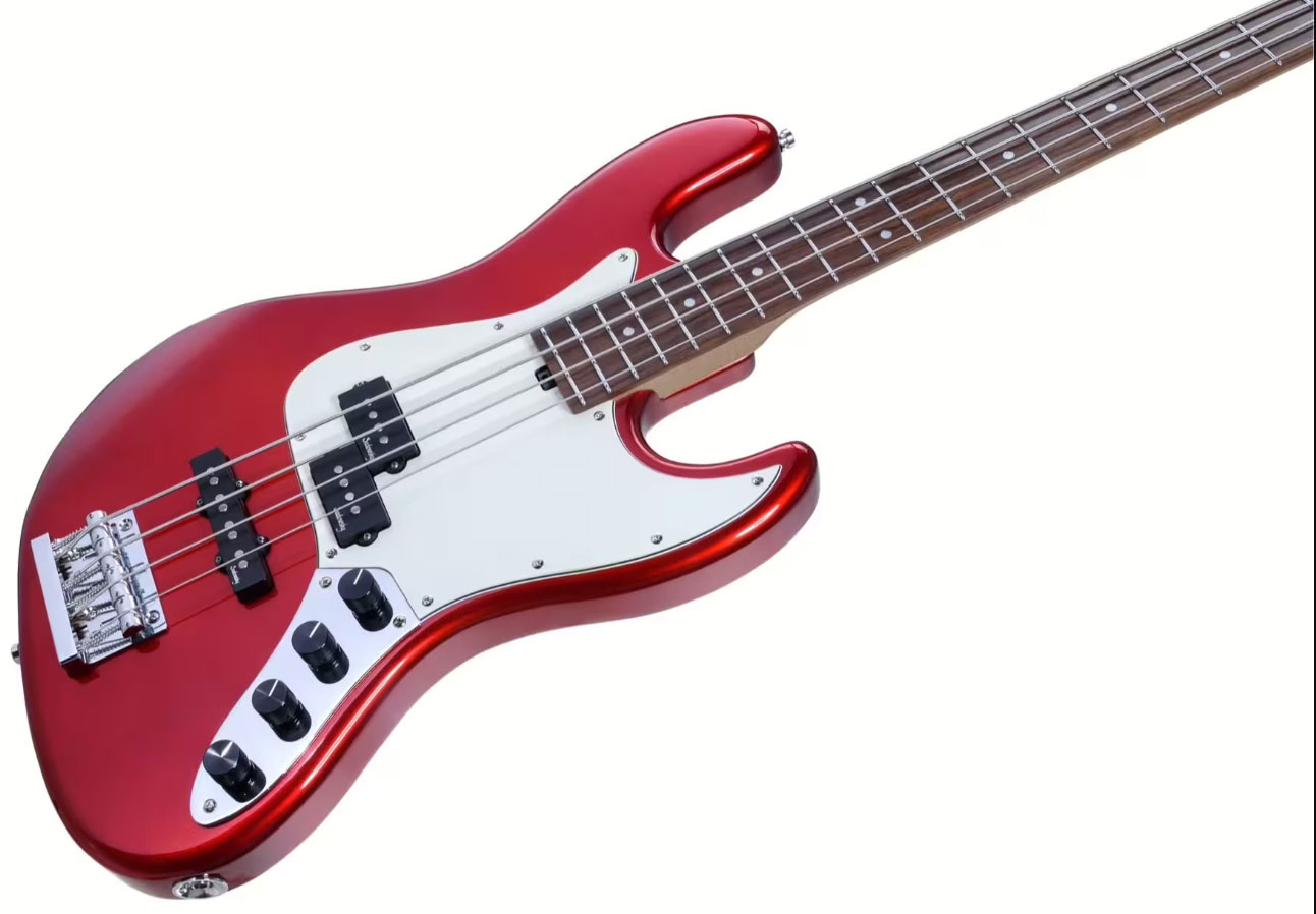 Sadowsky Hybrid Pj Bass 21 Fret 4c Metroexpress V2 Pf - Candy Apple Red - Solid body elektrische bas - Variation 2