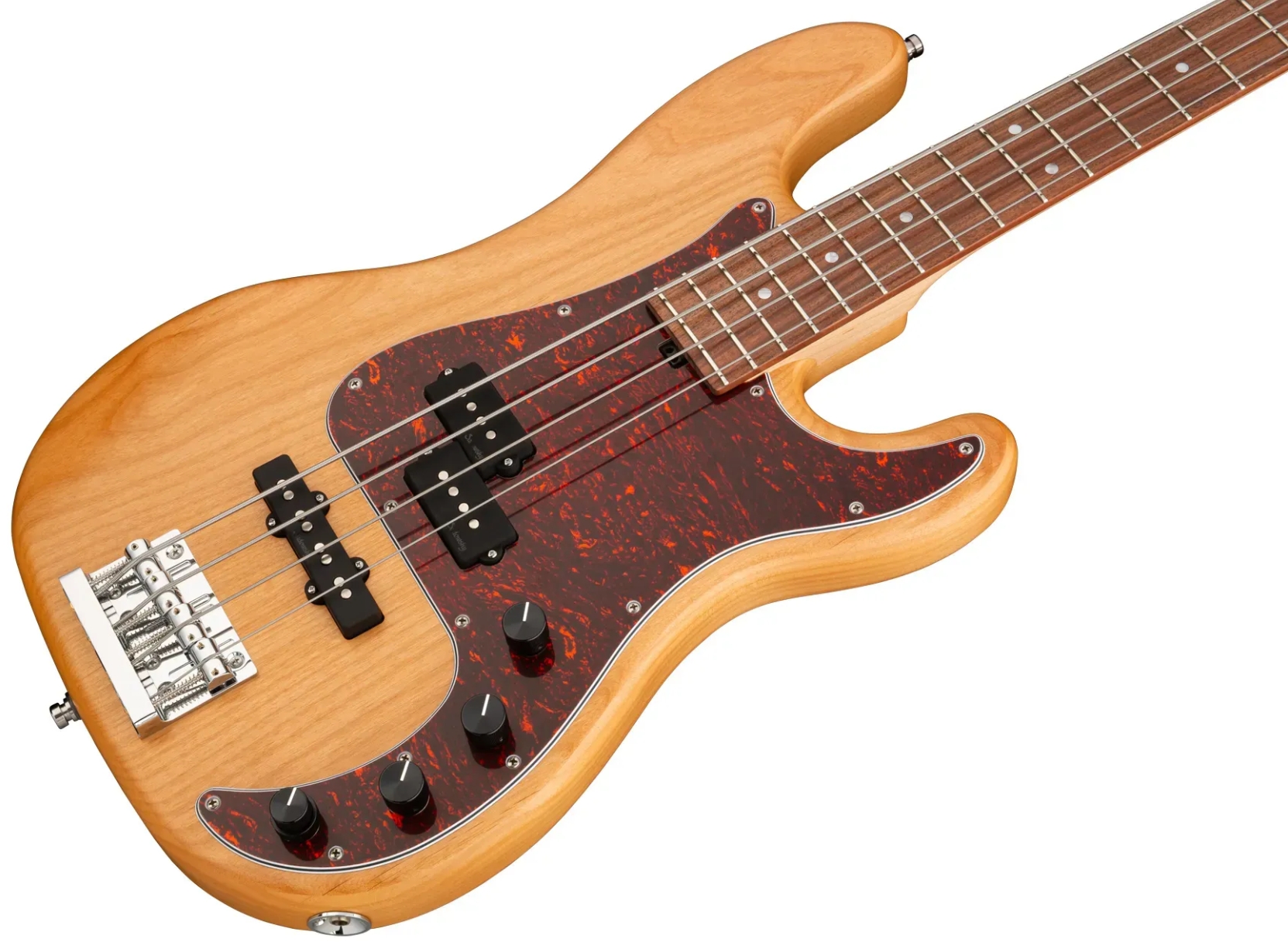 Sadowsky Hybrid Pj Bass 21 Fret Alder 4c Metroline All Active Mor - Natural Transparent Satin - Solid body elektrische bas - Variation 2