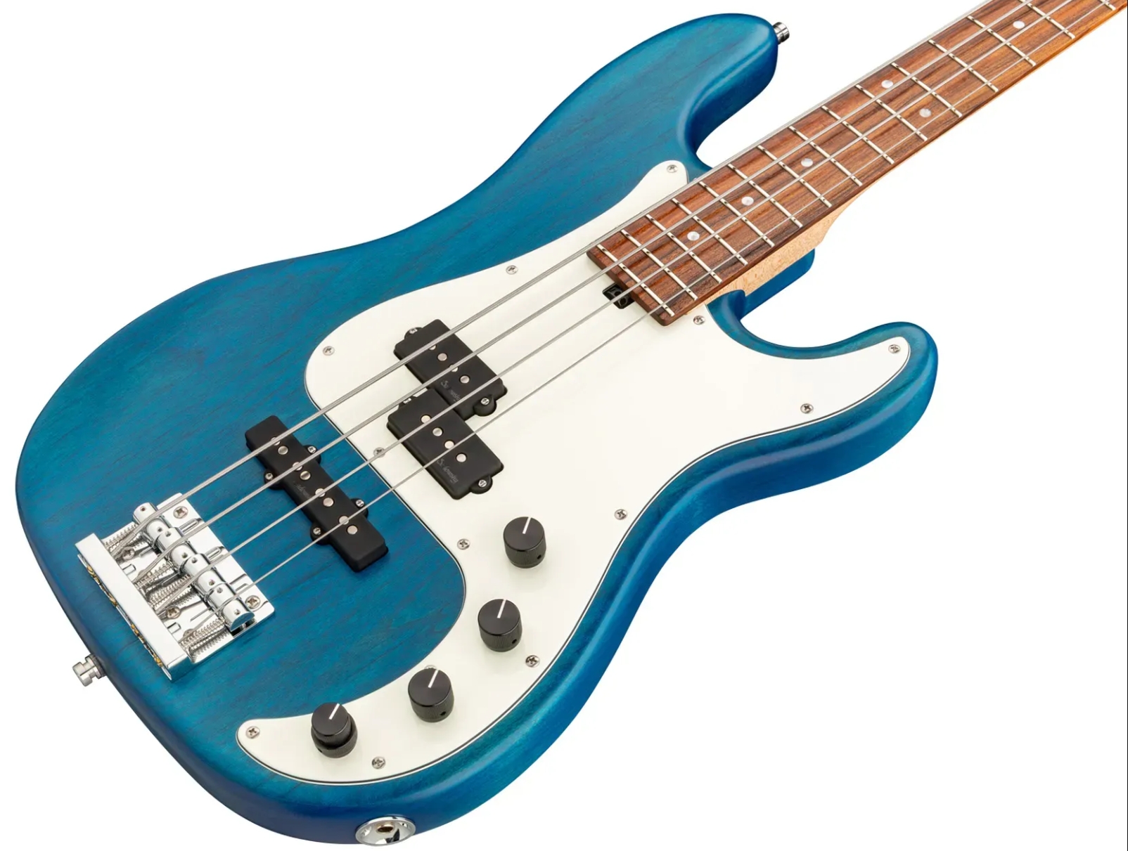 Sadowsky Hybrid Pj Bass 21 Fret Alder 4c Metroline All Active Mor - Ocean Blue Transparent Satin - Solid body elektrische bas - Variation 2