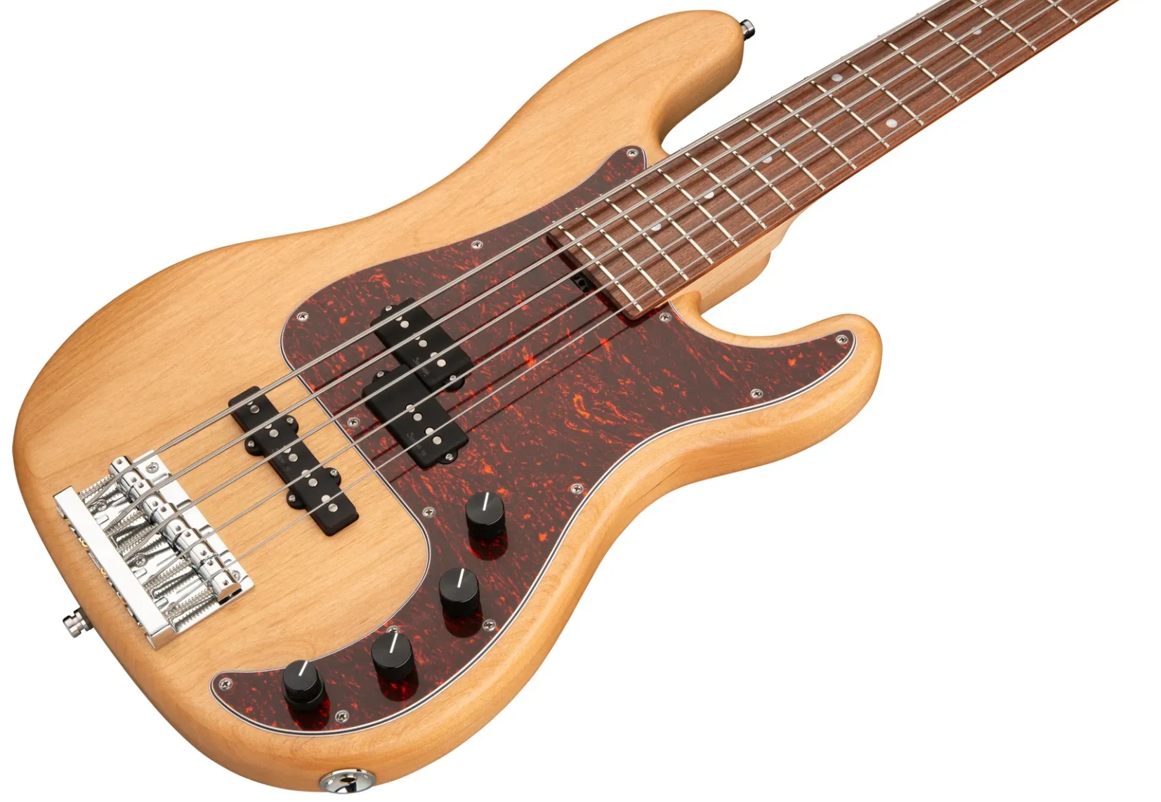 Sadowsky Hybrid Pj Bass 21 Fret Alder 5c Metroline All Active Mor - Natural Transparent Satin - Solid body elektrische bas - Variation 2