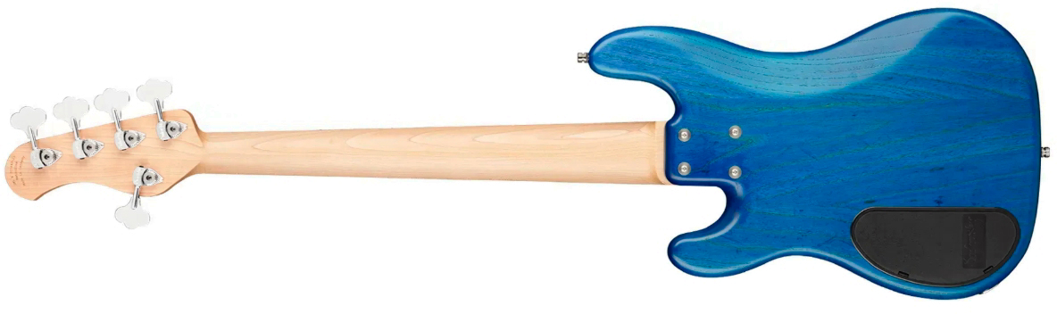 Sadowsky Hybrid Pj Bass 21 Fret Ash 5c Metroline All Active Mn - Ocean Blue Transparent Satin - Solid body elektrische bas - Variation 1