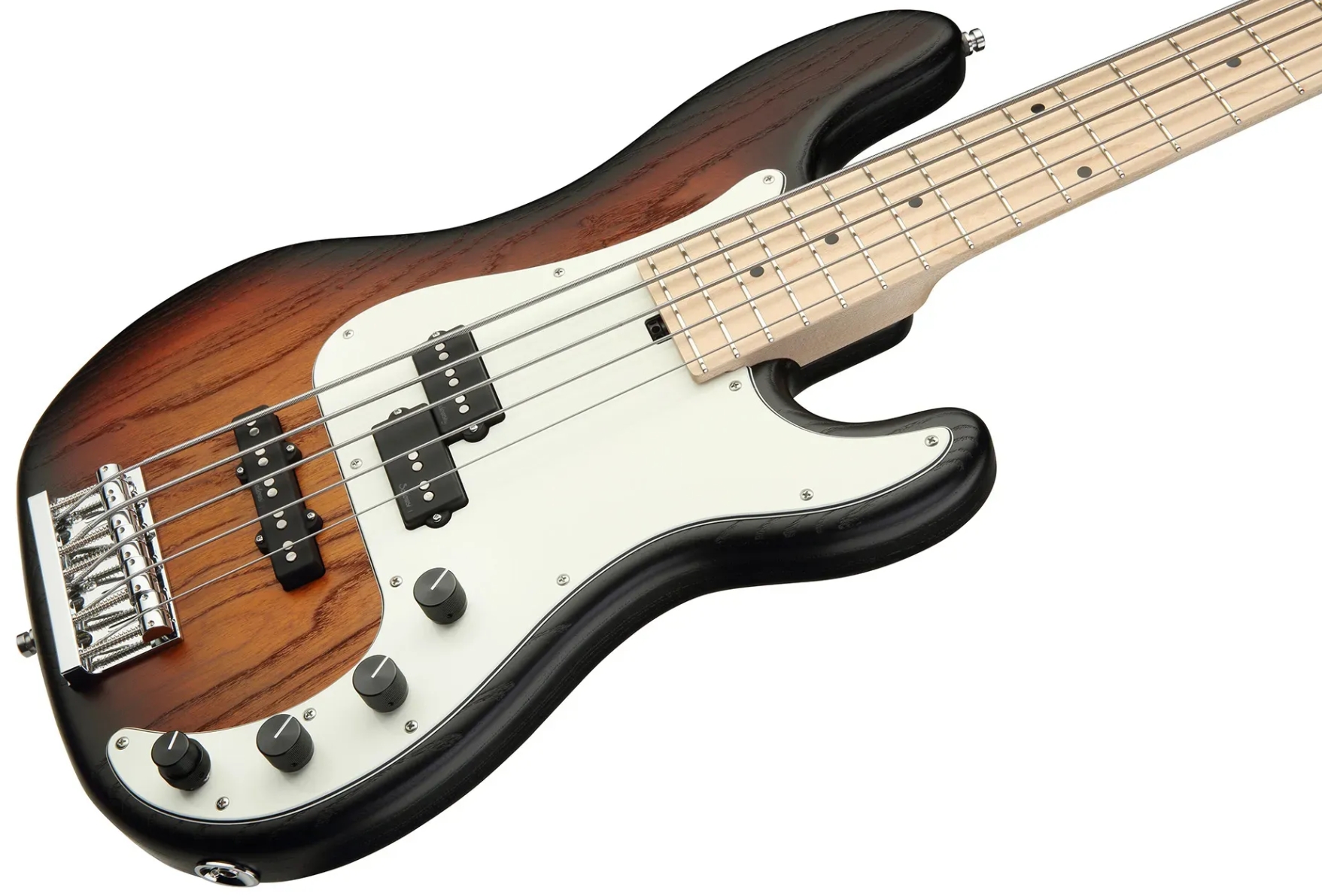 Sadowsky Hybrid Pj Bass 21 Fret Ash 5c Metroline All Active Mn - Almond Sunburst Transparent Satin - Solid body elektrische bas - Variation 2
