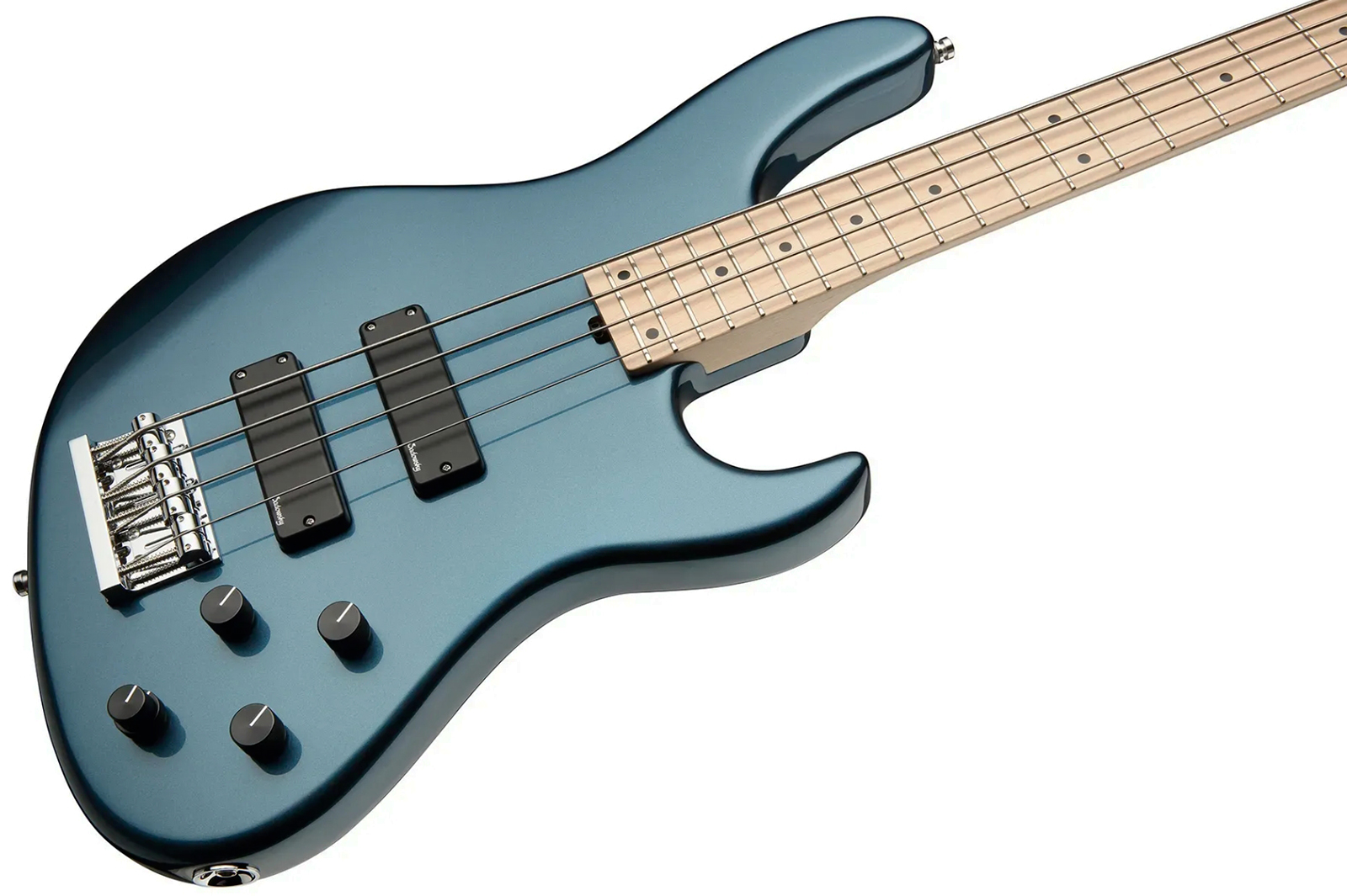 Sadowsky Modern Bass 24 Fret Ash 4c Metroline All Active Mn - Solid Dark Lake Placid Blue Metallic - Solid body elektrische bas - Variation 2