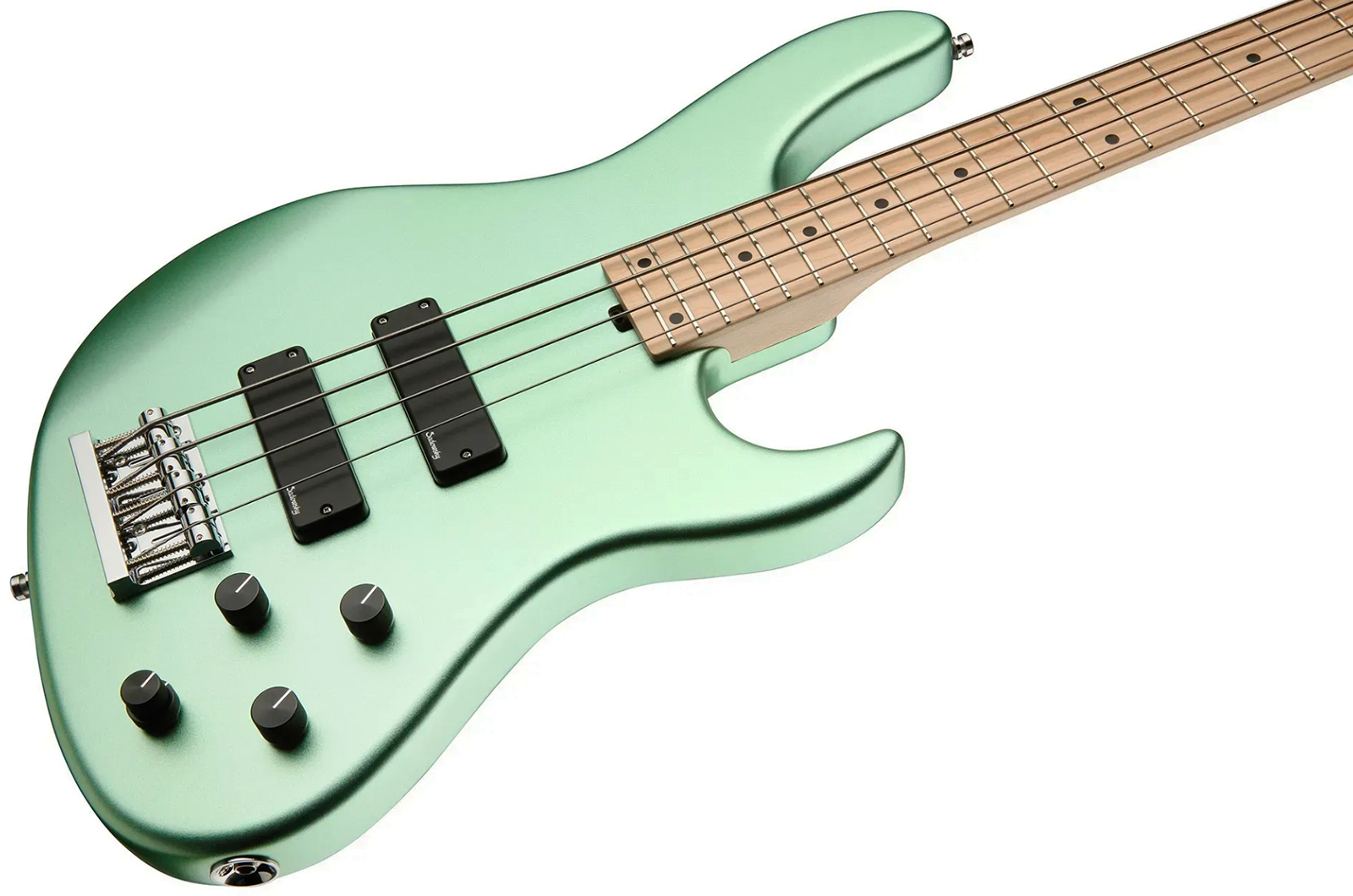 Sadowsky Modern Bass 24 Fret Ash 4c Metroline All Active Mn - Solid Sage Green Metallic Satin - Solid body elektrische bas - Variation 2