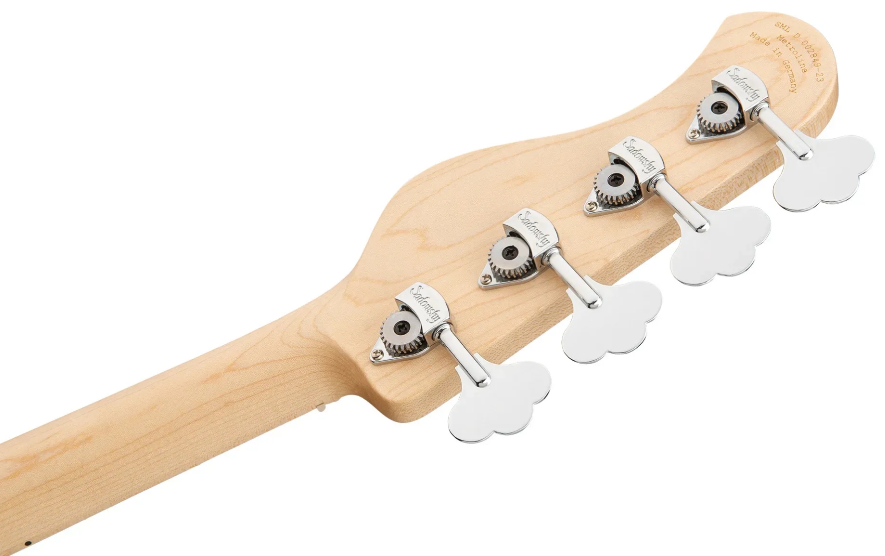 Sadowsky Modern Bass 24 Fret Ash 4c Metroline All Active Mn - Solid Black Satin - Solid body elektrische bas - Variation 4