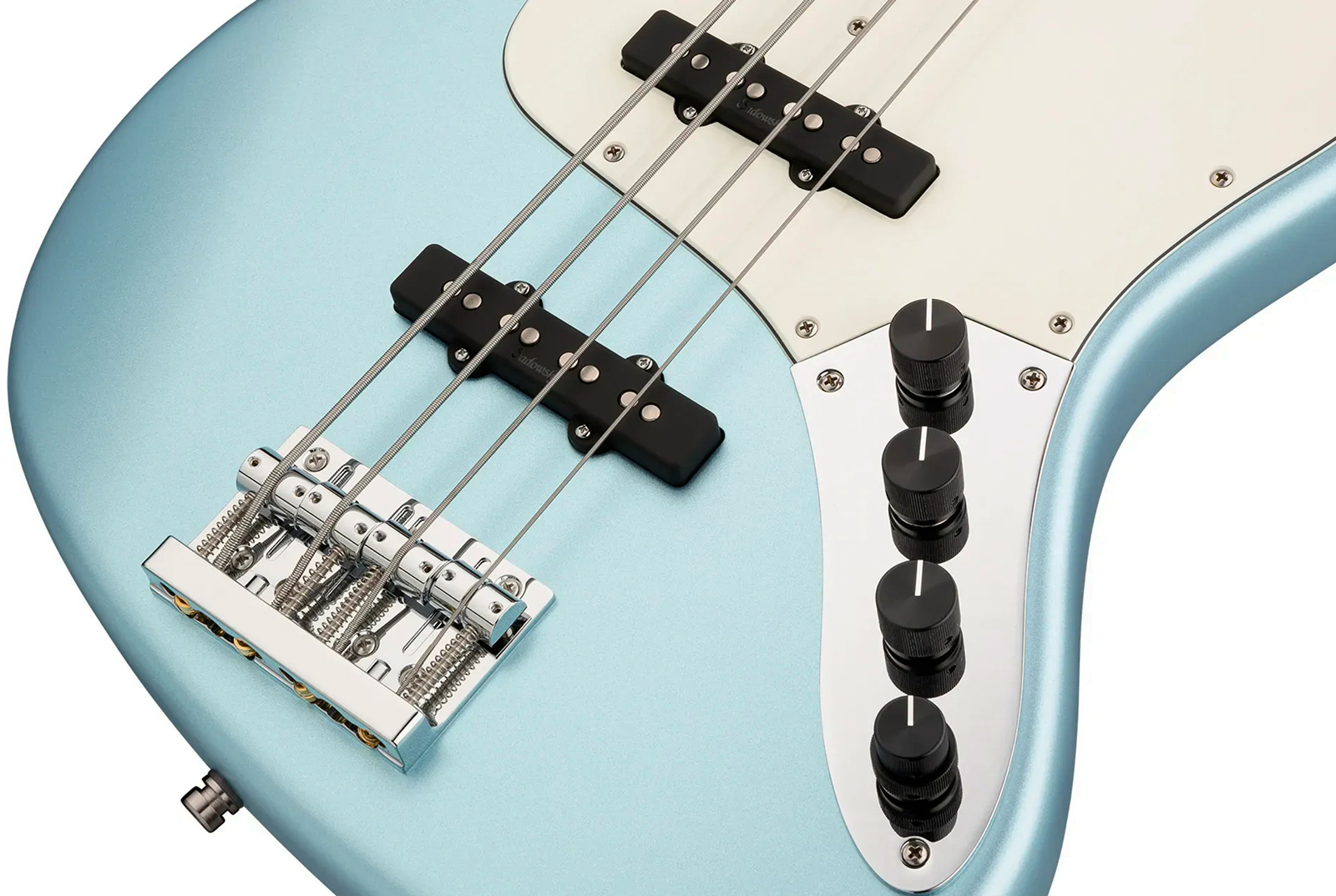 Sadowsky Vintage Jj Bass 21 Fret Alder 4c Metroline All Active Mor - Ice Blue Metallic Satin - Solid body elektrische bas - Variation 3