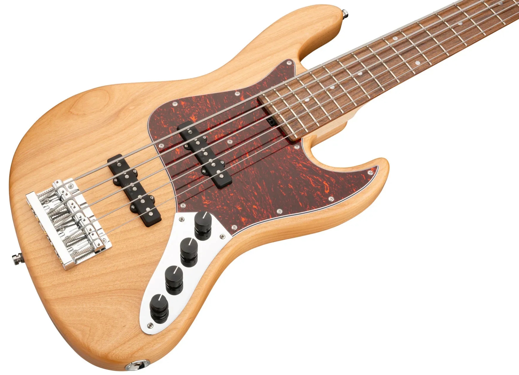 Sadowsky Vintage Jj Bass 21 Fret Alder 5c Metroline All Active Mor - Natural Transparent Satin - Solid body elektrische bas - Variation 2
