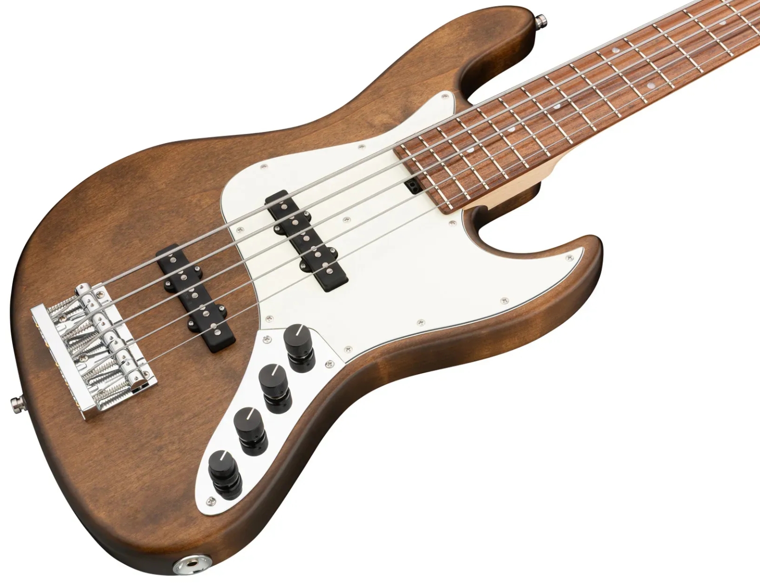 Sadowsky Vintage Jj Bass 21 Fret Alder 5c Metroline All Active Mor - Antique Tobacco Transparent Satin - Solid body elektrische bas - Variation 2