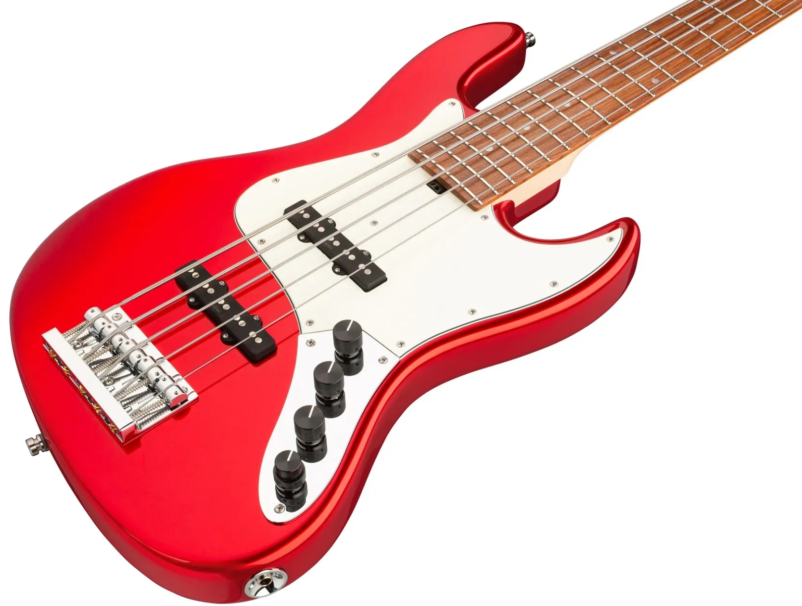 Sadowsky Vintage Jj Bass 21 Fret Alder 5c Metroline All Active Mor - Candy Apple Red Metallic - Solid body elektrische bas - Variation 2