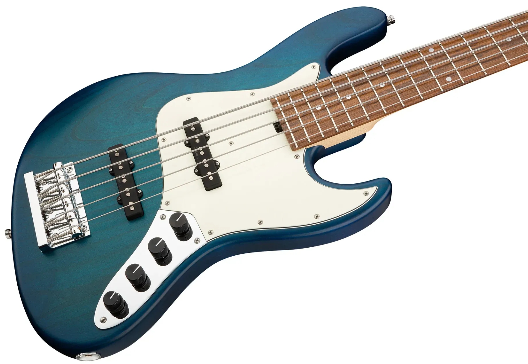 Sadowsky Vintage Jj Bass 21 Fret Alder 5c Metroline All Active Mor - Bora Blue Burst Transparent Satin - Solid body elektrische bas - Variation 2
