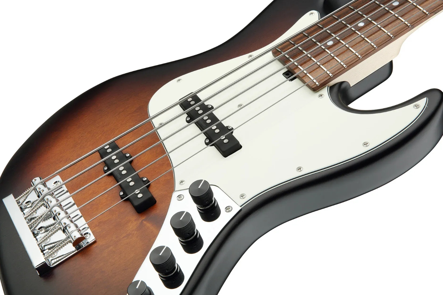 Sadowsky Vintage Jj Bass 21 Fret Alder 5c Metroline All Active Mor - Almond Sunburst Transparent Satin - Solid body elektrische bas - Variation 2