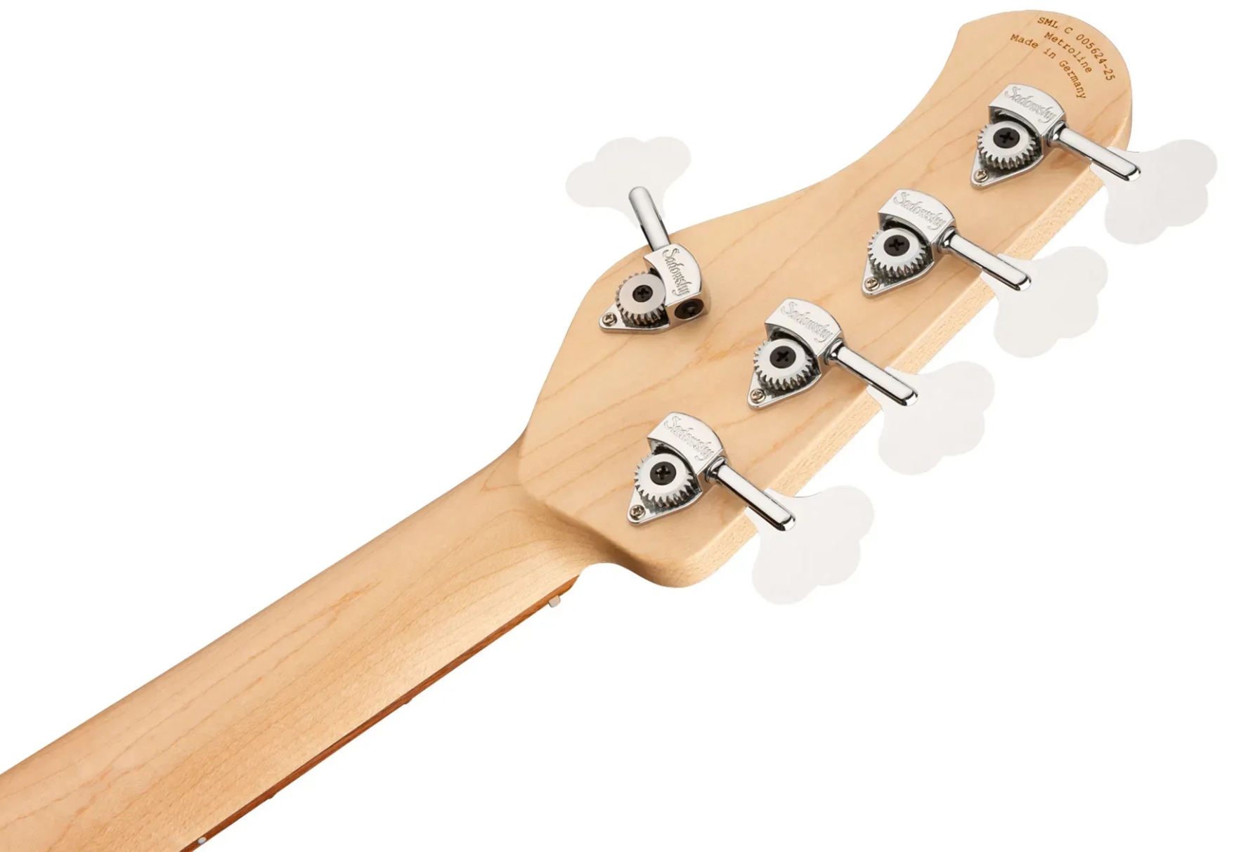 Sadowsky Vintage Jj Bass 21 Fret Alder 5c Metroline All Active Mor - Solid Olympic White - Solid body elektrische bas - Variation 5