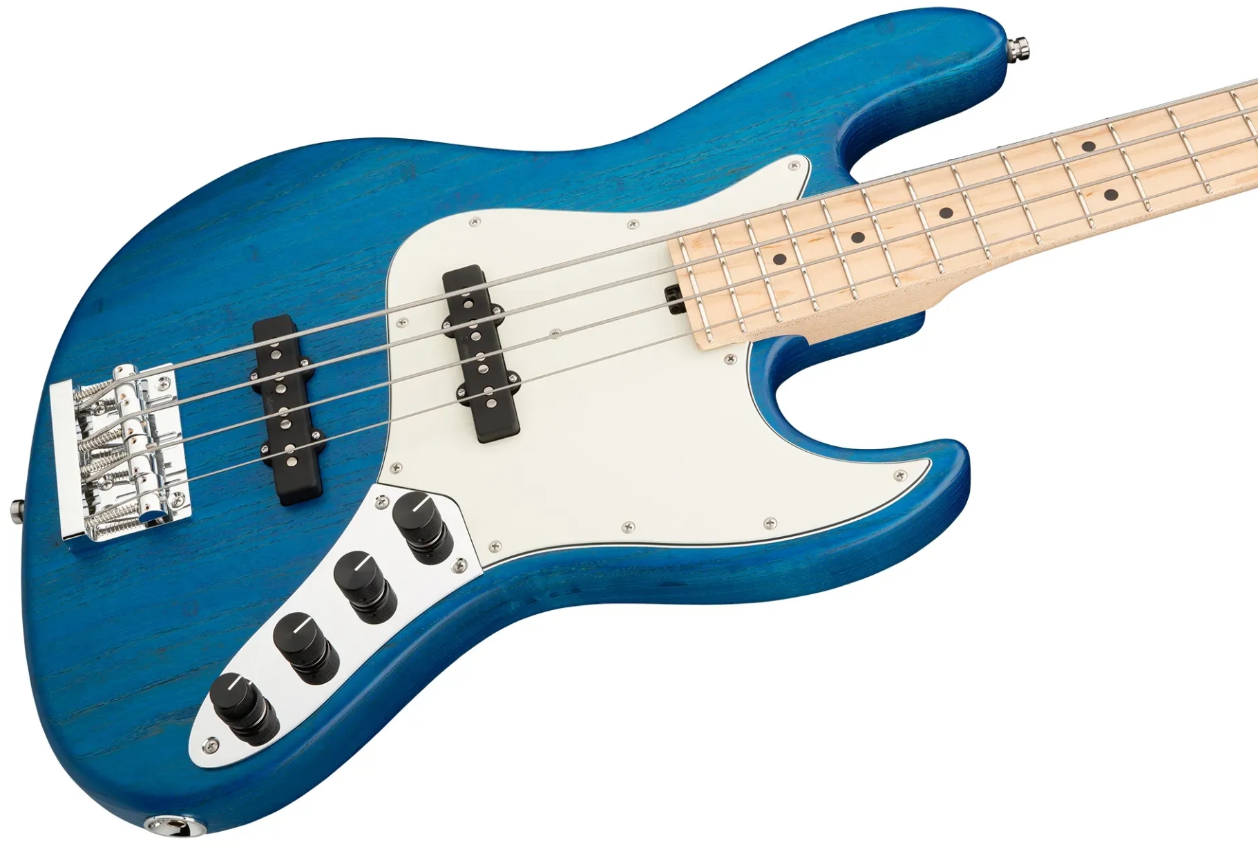Sadowsky Vintage Jj Bass 21 Fret Ash 4c Metroline All Active Mn - Ocean Blue Transparent Satin - Solid body elektrische bas - Variation 2