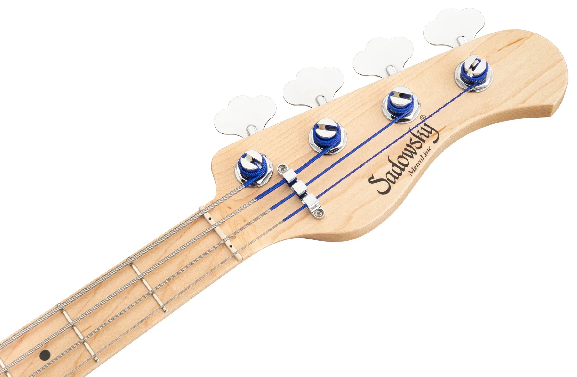 Sadowsky Vintage Jj Bass 21 Fret Ash 4c Metroline All Active Mn - Ocean Blue Transparent Satin - Solid body elektrische bas - Variation 4