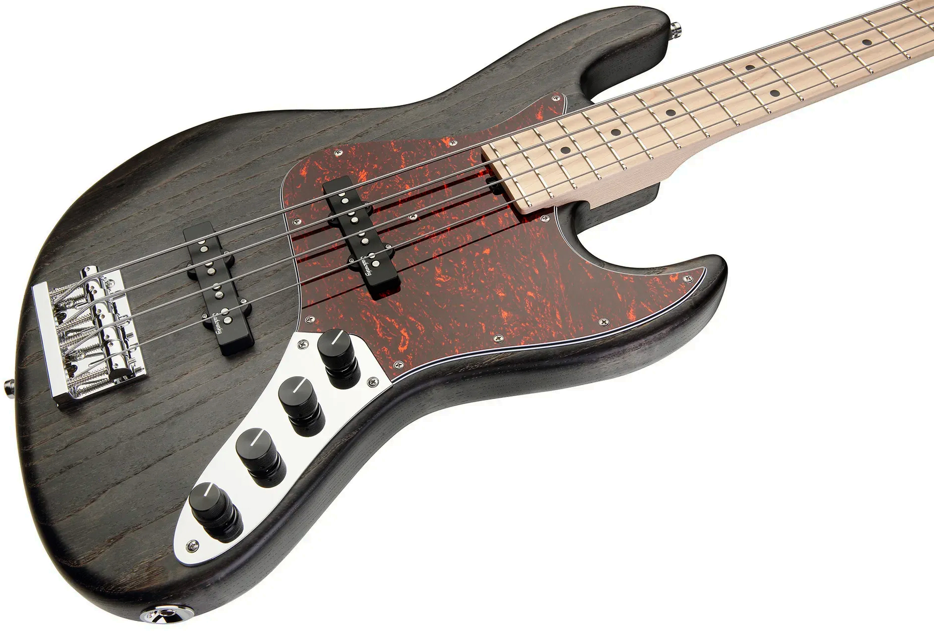 Sadowsky Vintage Jj Bass 21 Fret Ash 4c Metroline All Active Mn - Nirvana Black Transparent Satin - Solid body elektrische bas - Variation 4