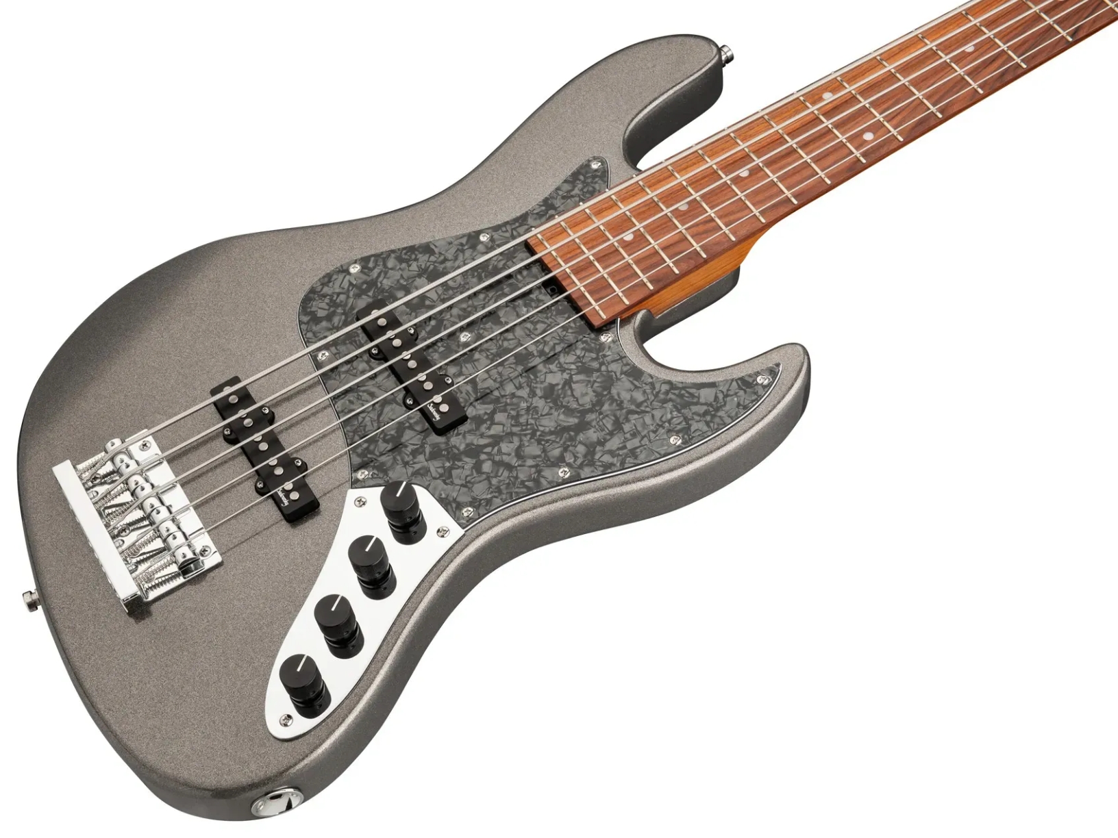 Sadowsky Vintage Jj Bass 21f 5c Metroexpress Mor - Silver Metallic - Solid body elektrische bas - Variation 2
