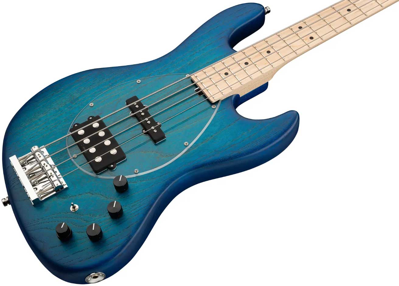 Sadowsky Vintage M/j Bass 21f Ash 4c Metroline All Active Mn - Bora Blue Burst Trans. Satin - Solid body elektrische bas - Variation 2