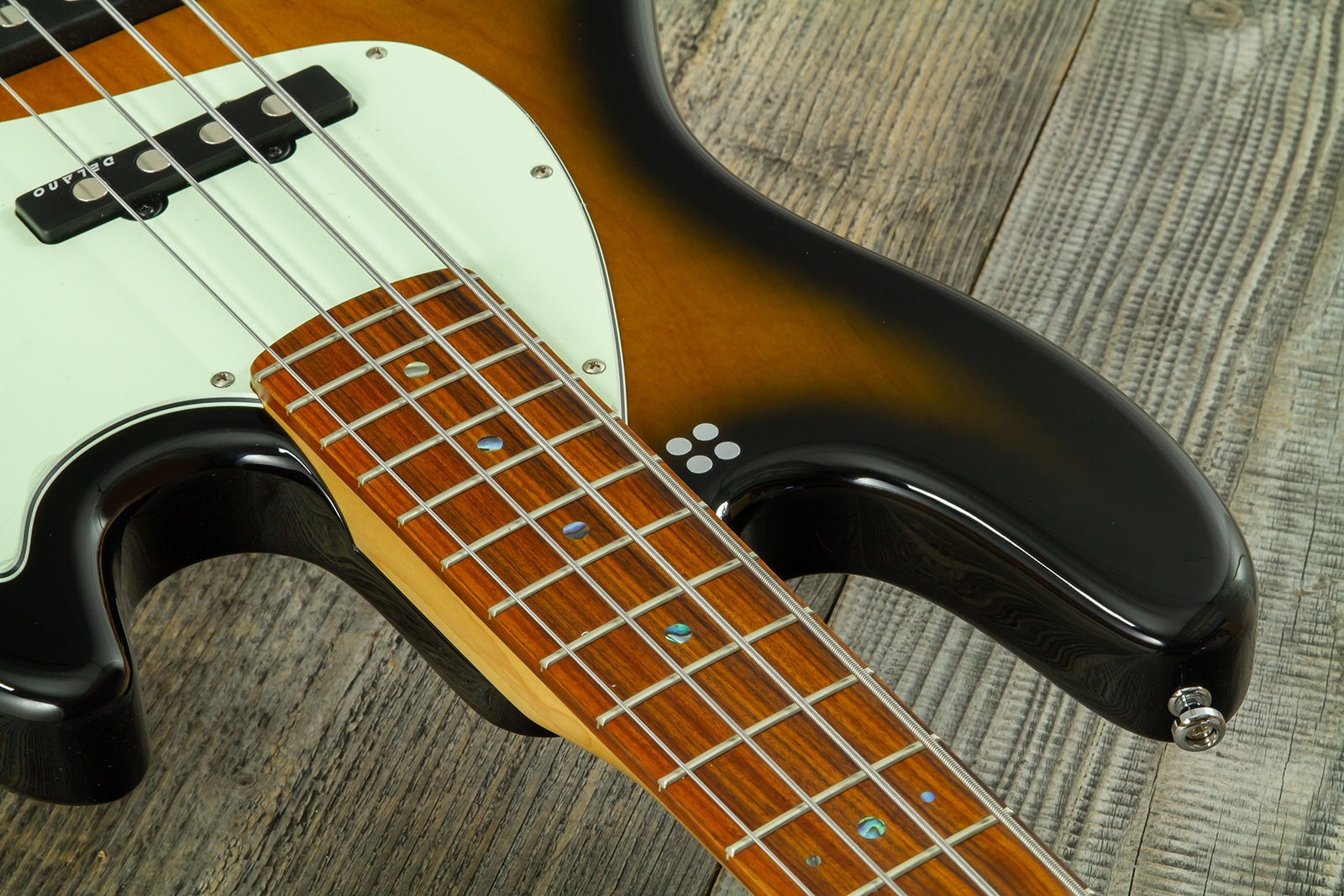 Sandberg California Tm4 Sl Abalone Dots Superlight 4c All Active Pf - Tobacco Sunburst - Solid body elektrische bas - Variation 4