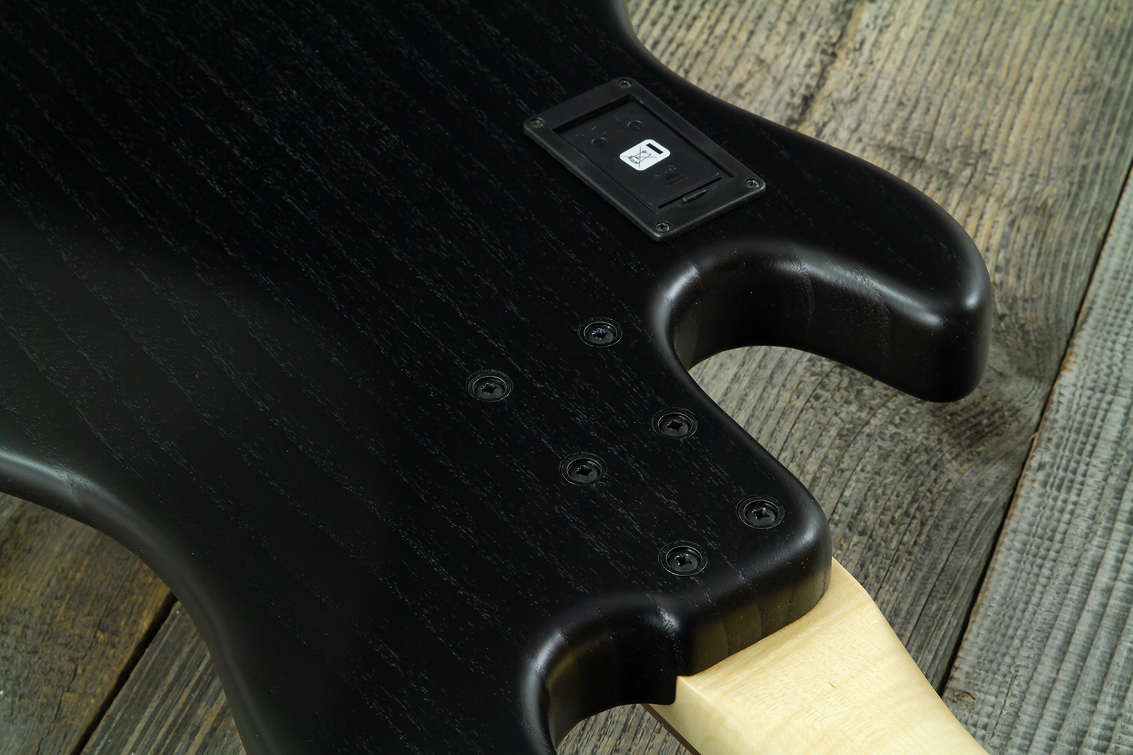 Sandberg California Tm4 Sl Superlight Gh 4c All Active Pf - Highgloss Black W. Matched Headstock - Solid body elektrische bas - Variation 9