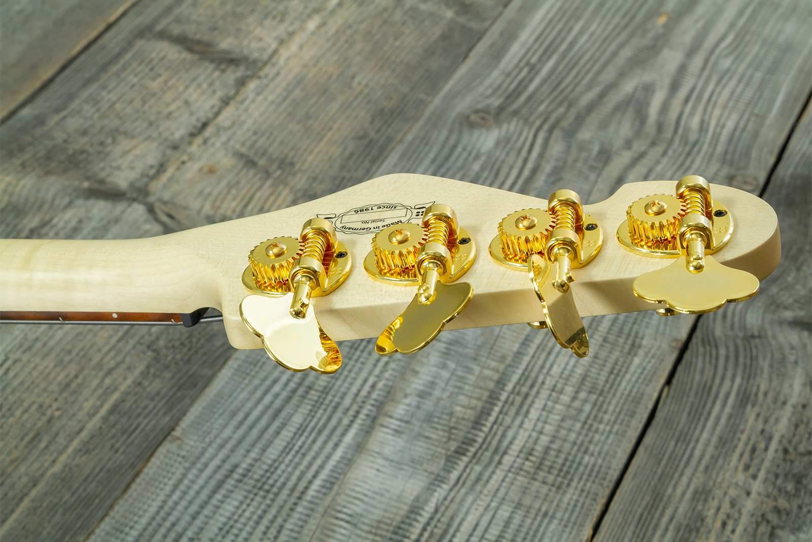 Sandberg California Tm4 Sl Superlight Gh 4c All Active Pf - Highgloss Black W. Matched Headstock - Solid body elektrische bas - Variation 11