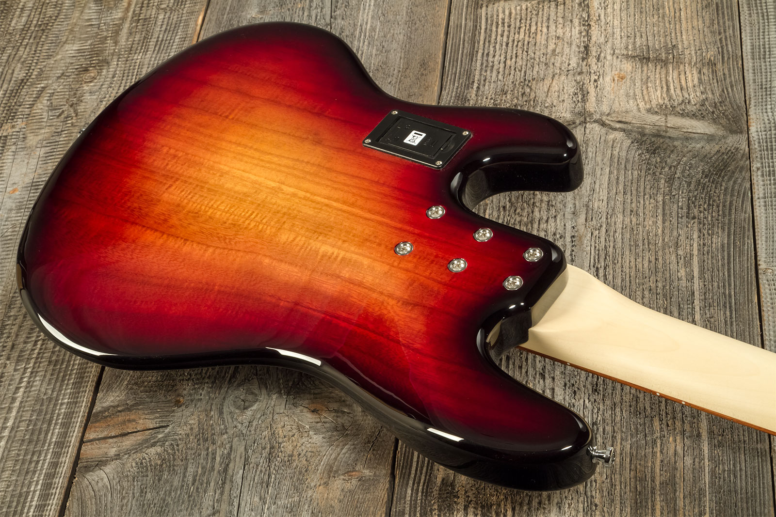 Sandberg California Tm4 Sl Superlight Ltd Active Pf - Ultra Soft Aged 3-tone Sunburst Gloss - Solid body elektrische bas - Variation 5
