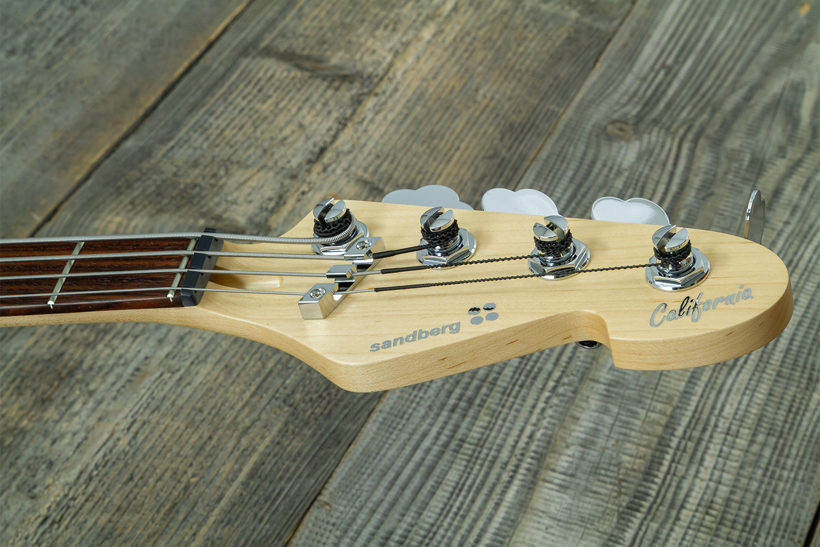 Sandberg California Vm4 Abalone Dots All 4c Active Rw - Highgloss Black - Solid body elektrische bas - Variation 9