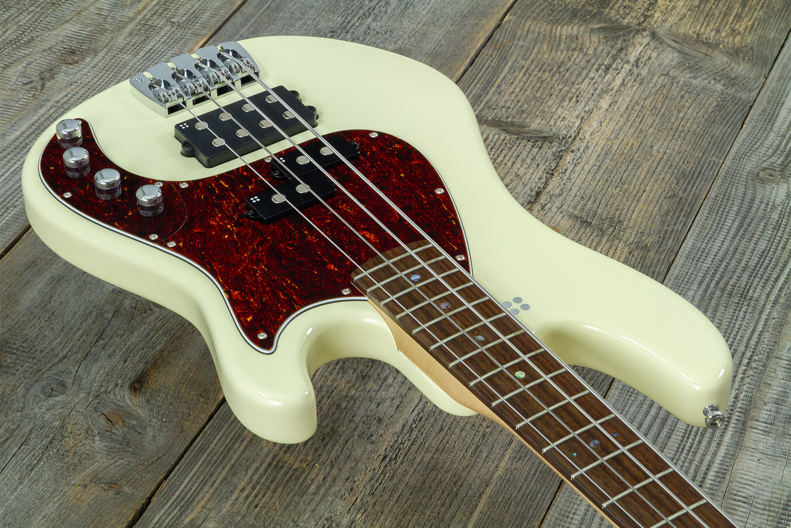 Sandberg California Vm4 Abalone Dots All 4c Active Rw - Highgloss Creme - Solid body elektrische bas - Variation 11