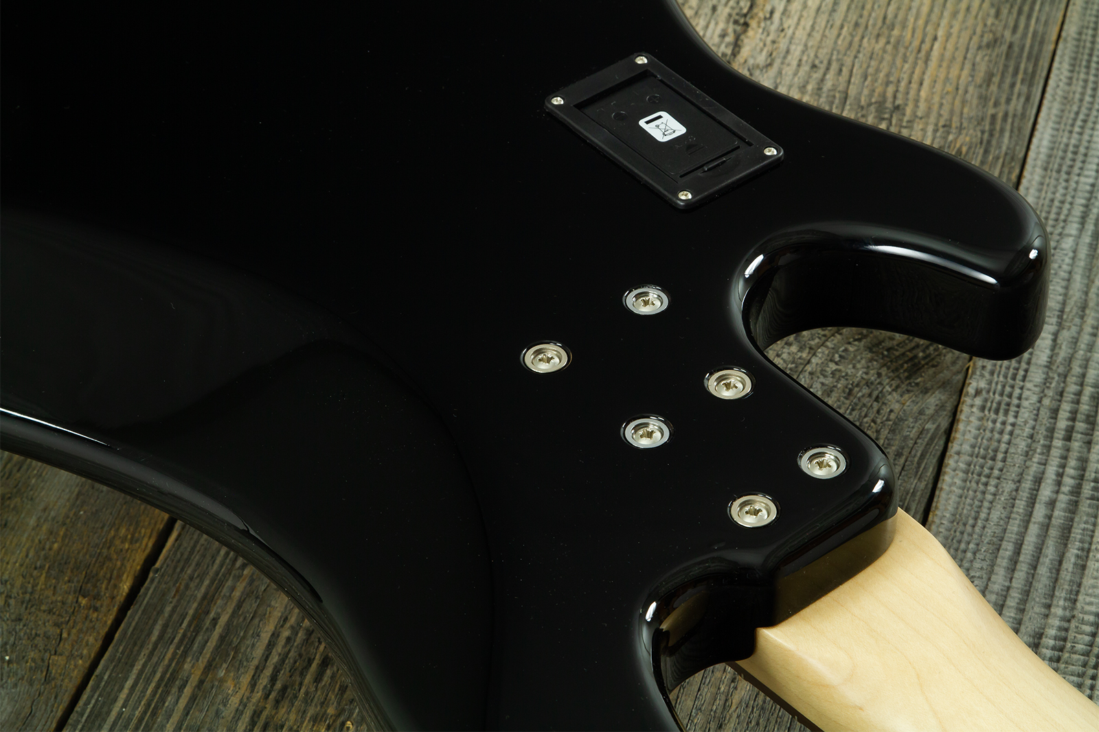 Sandberg California Vm4 Abalone Dots All 4c Active Rw - Highgloss Black - Solid body elektrische bas - Variation 11