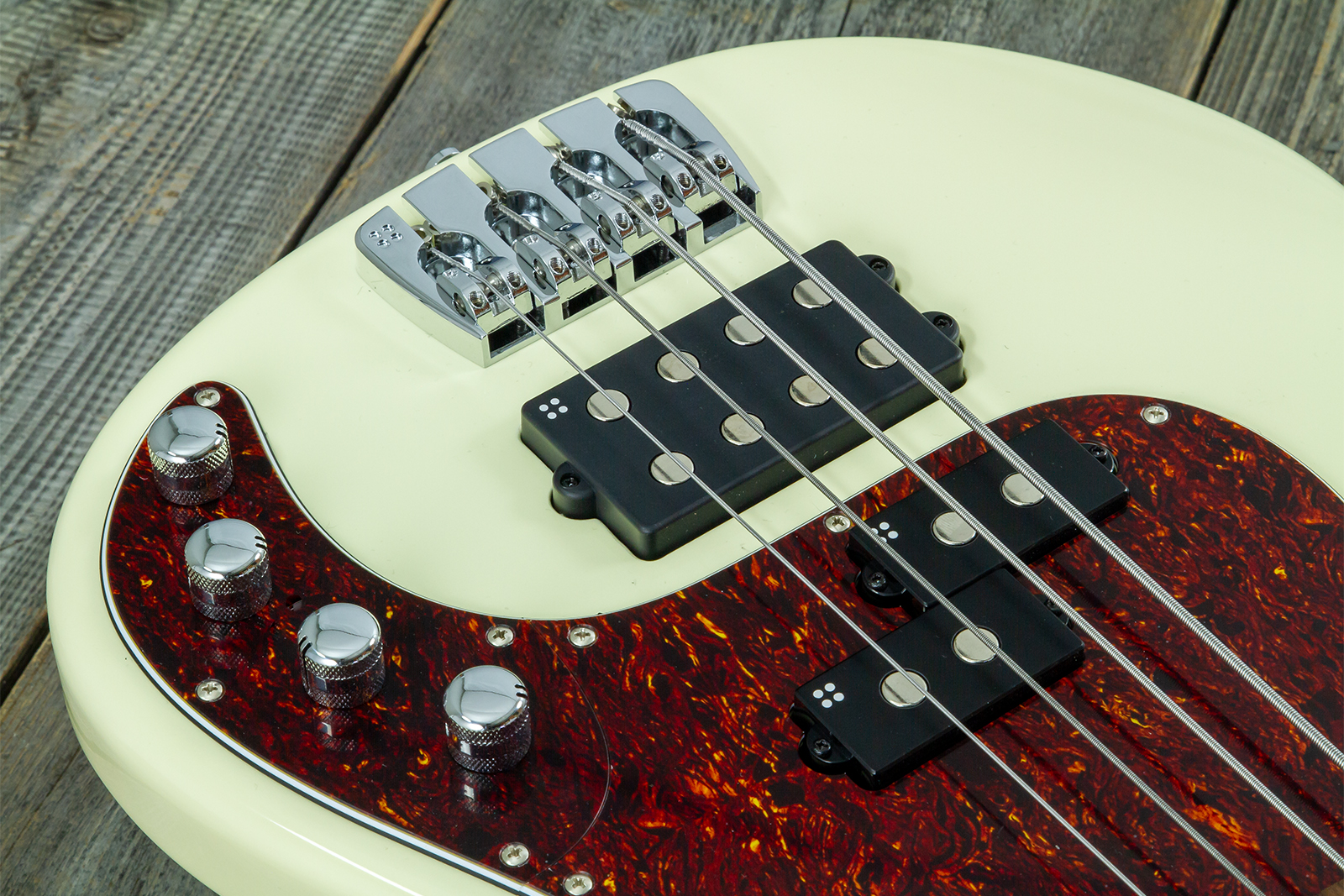 Sandberg California Vm4 Abalone Dots All 4c Active Rw - Highgloss Creme - Solid body elektrische bas - Variation 12