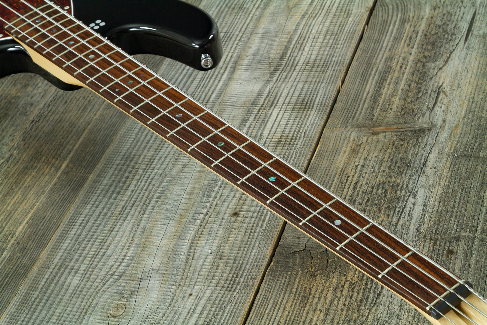 Sandberg California Vm4 Abalone Dots All 4c Active Rw - Highgloss Black - Solid body elektrische bas - Variation 8