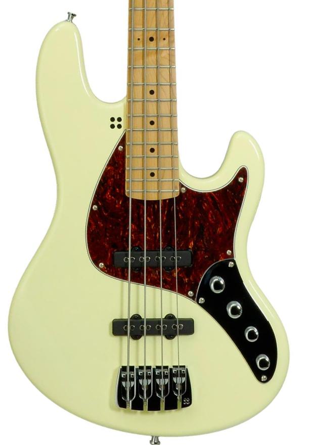 Solid body elektrische bas Sandberg                       California TT Short Scale 4-String (MN) - Highgloss Creme